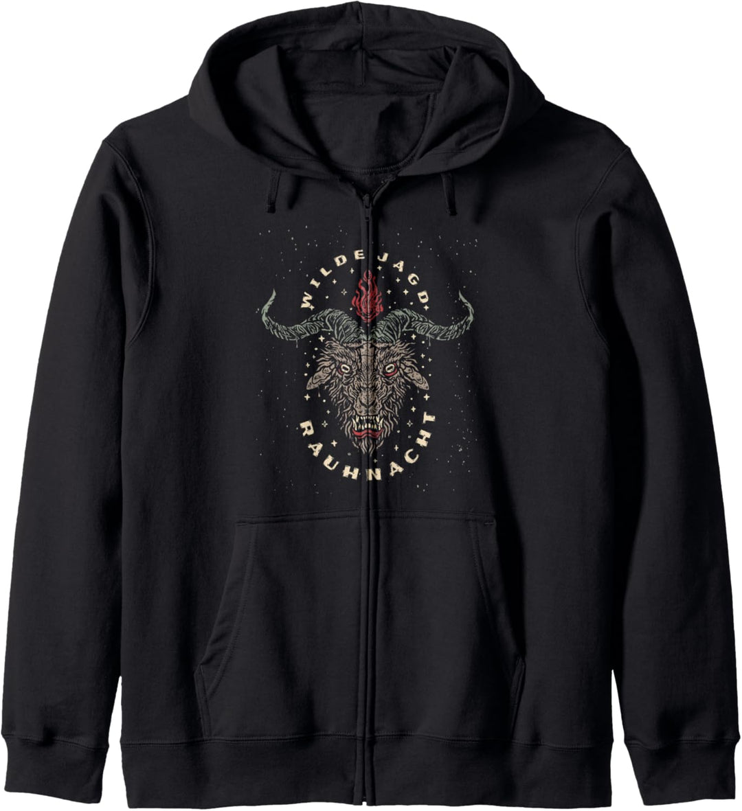Rauhnacht - Wilde Jagd - Perchten - Teufel - Krampus Kapuzenjacke