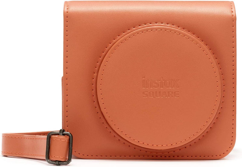 instax Kameratasche Square SQ 1 Tasche in Terracotta orange & Square Film Rainbow für 10 Aufnahmen