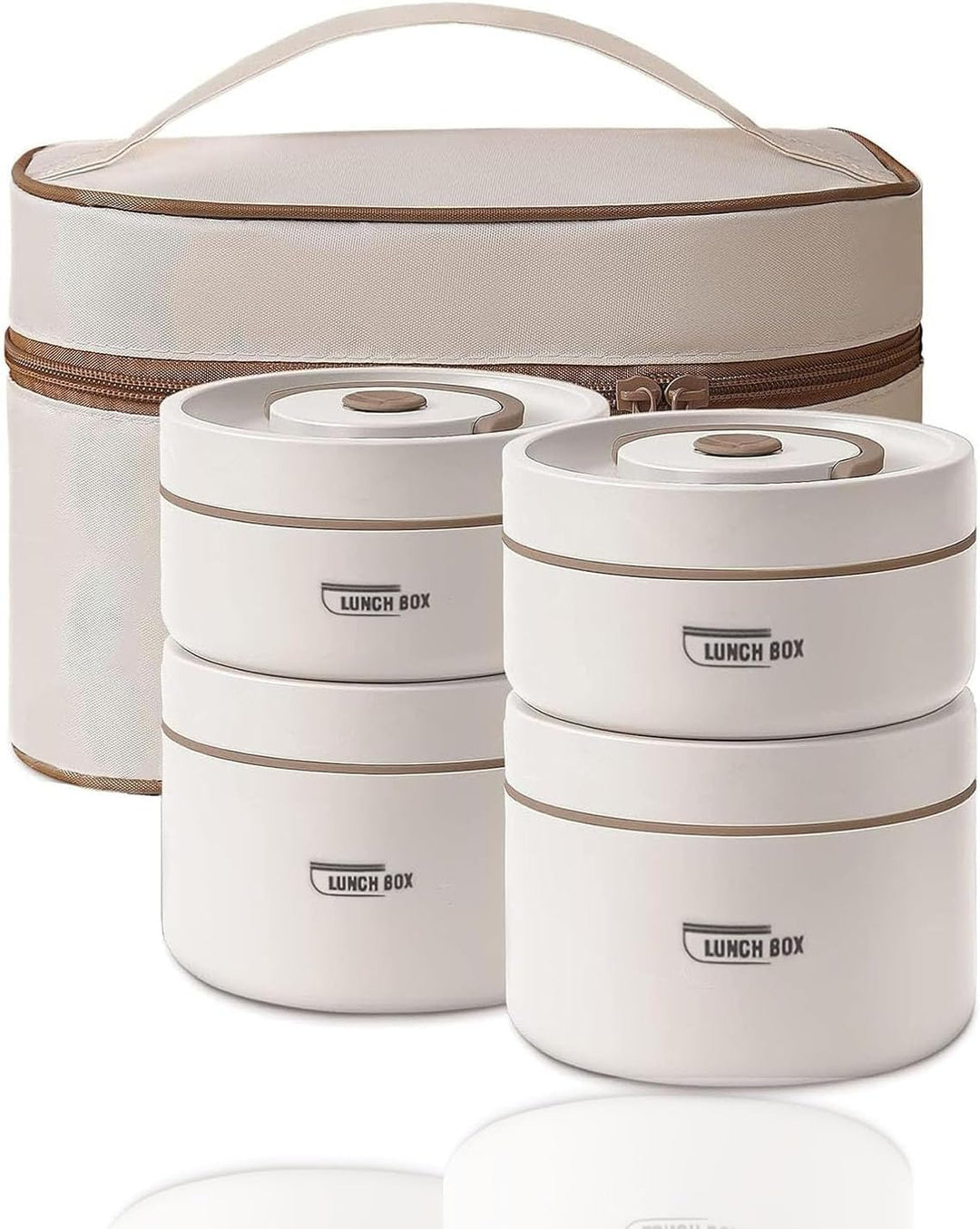 Sightday 4 Stück Thermo Lunchbox Edelstahl Mit Tasche,Thermobehälter Für Essen,Auslaufsicher Essen W
