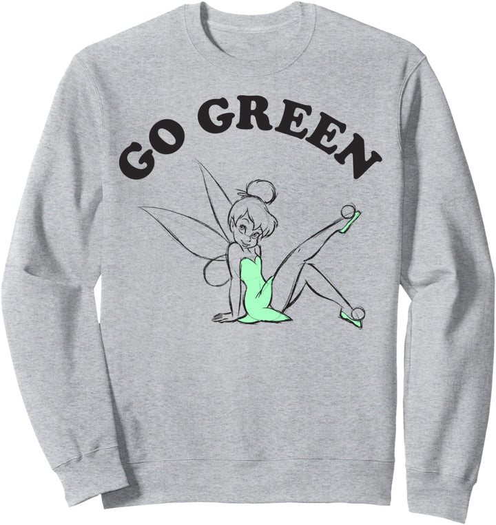 Disney Peter Pan Tinker Bell Go Green Sketch Sweatshirt