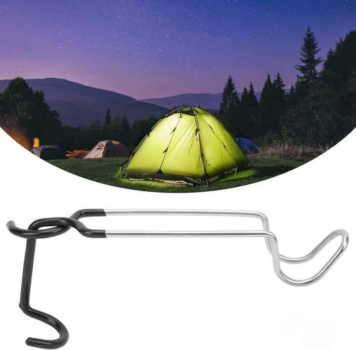 Outdoor Camping Laterne Haken Aufhänger Wasserflaschenhalter, Edelstahl Lampenaufhänger Ständer Wass