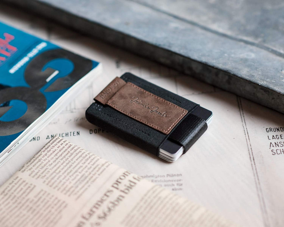Jaimie Jacobs Nano Boy Mini Wallet, Mini Geldbörse aus Textil, Kleiner Geldbeutel, Slim Wallet mit Z