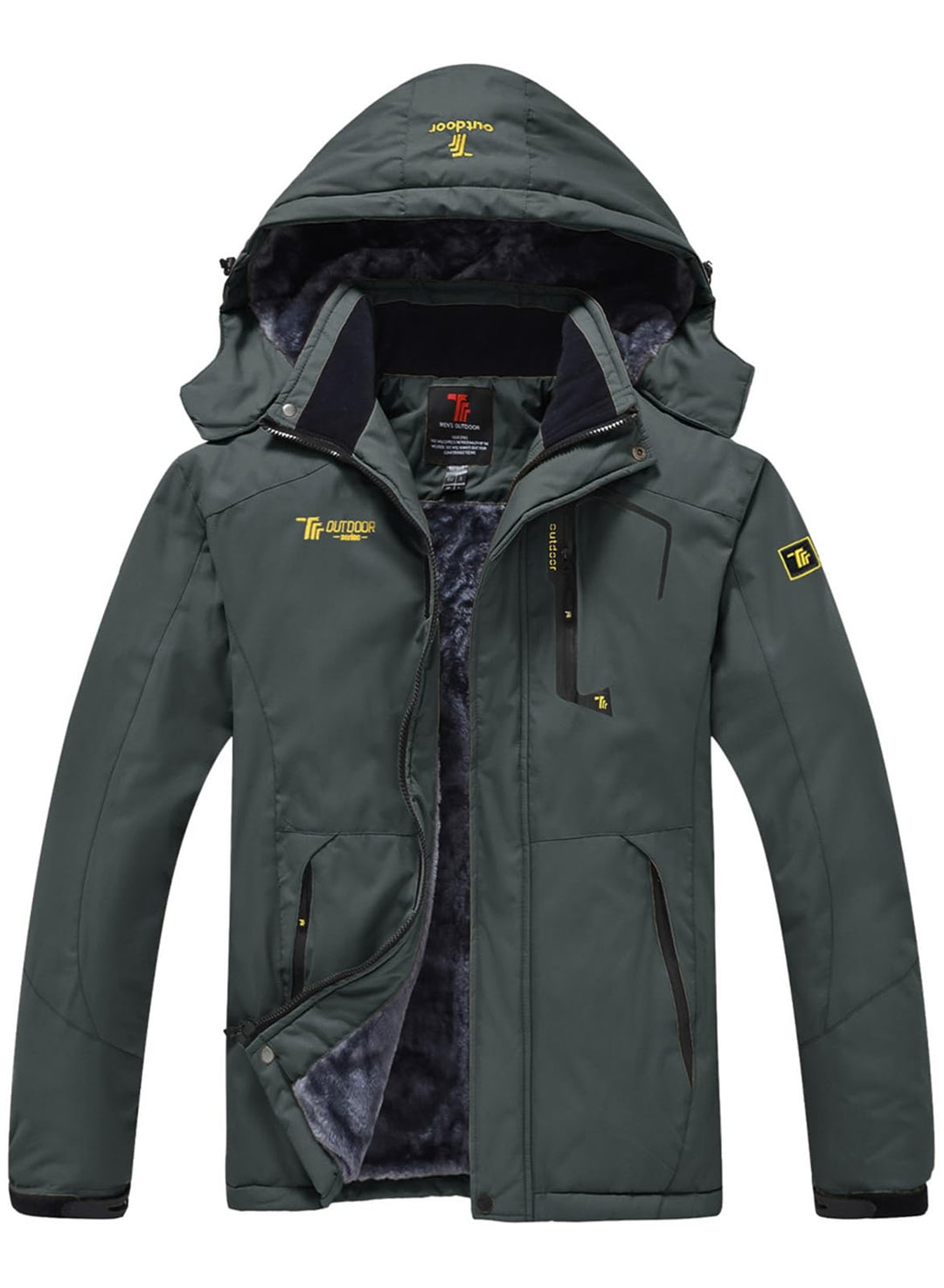 YSENTO Herren Skijacke Winterjacke Softshelljack Wasserdicht Warm Gefüttert Outdoor Funktionsjacke m