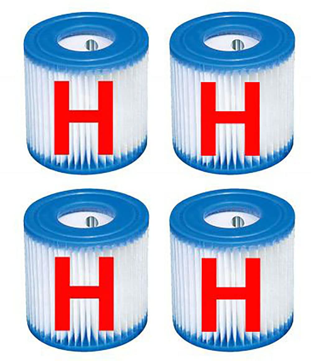 Kartuschen für Intex-Schwimmbecken-Filter – Intex Typ H, 4 Stück