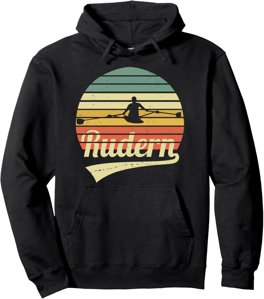 Rudern Rowing Ruderer Outfit Vintage Retro Rudersport Pullover Hoodie