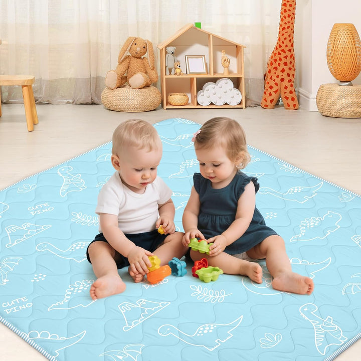 Krabbelmatt Baby 127x127cm,Faltbar Spielmatte Baby,Weiche Dicke Krabbeldecke maschinenwaschbare für