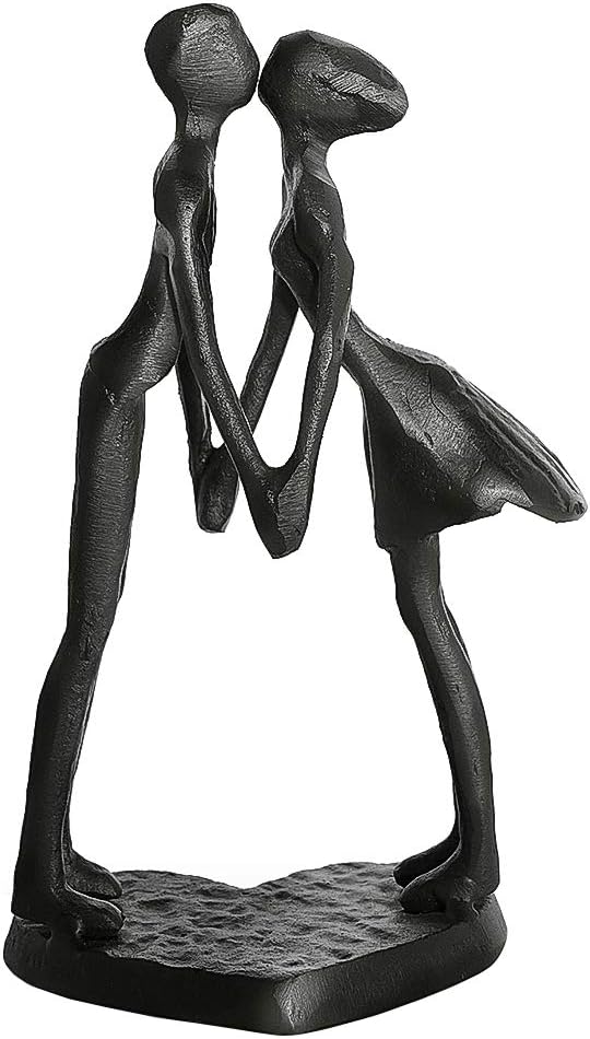 Aoneky Paar Eisenskulptur - Paar Statuette Geschenk zum Hochzeitstag, Geburtstag, Hochzeit, Weihnach