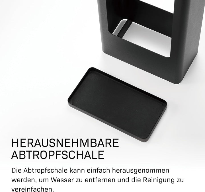 YAMAZAKI Schirmständer, Schwarz, One Size, 4929