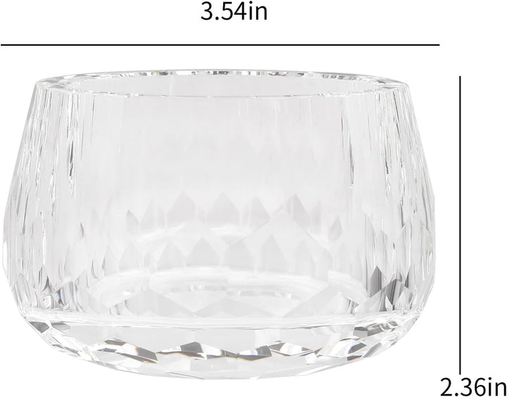 Dekoratives Kristalllagerbox, Eleganter Glas-Süssigkeitenschale für Schmuck, Ringe, Süssigkeiten & k