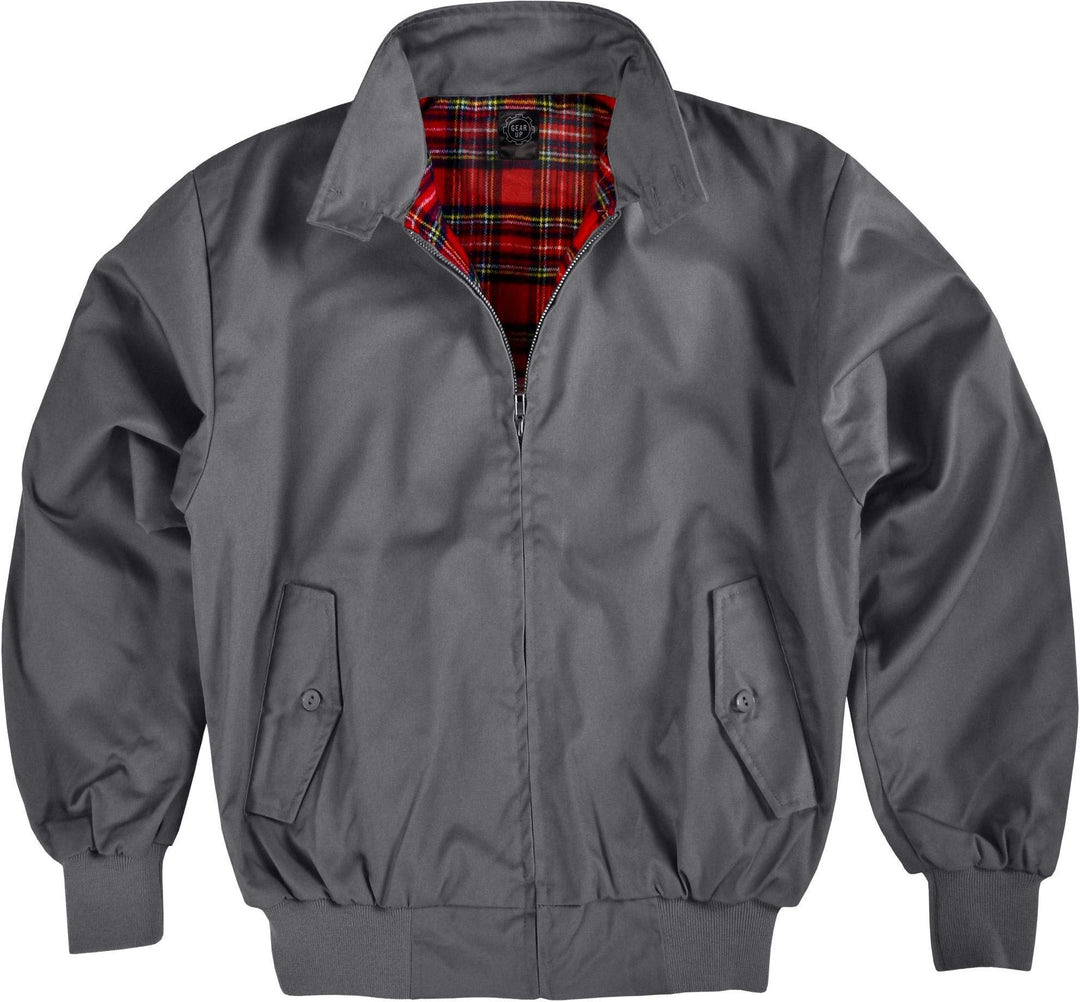 Original GearUp® Harrington Jacke English Style in 12 verschiedenen Designs wählbar 5XL Anthrazit, 5
