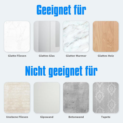JONKEAN Duschbrause Halterung, Verstellbarer Handbrause Halterung Ohne Bohren, Stark Haftender Dusch