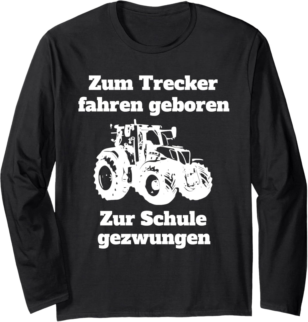 Landwirt Bauer Trecker Traktor Schule Kinder Landwirtschaft Langarmshirt
