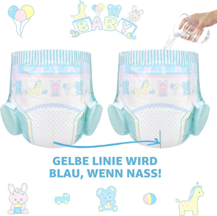 LittleForBig Verstellbarer Klettverschluss Erwachsenen Gedruckten Windeln 10 Stück - Baby Parade (X-