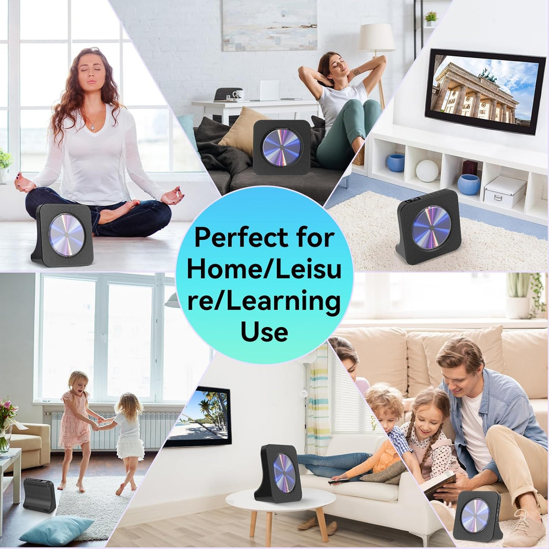 Gueray DVD Player für TV All Region Free Desktop DVD/CD Player für Zuhause mit Bluetooth Lautspreche