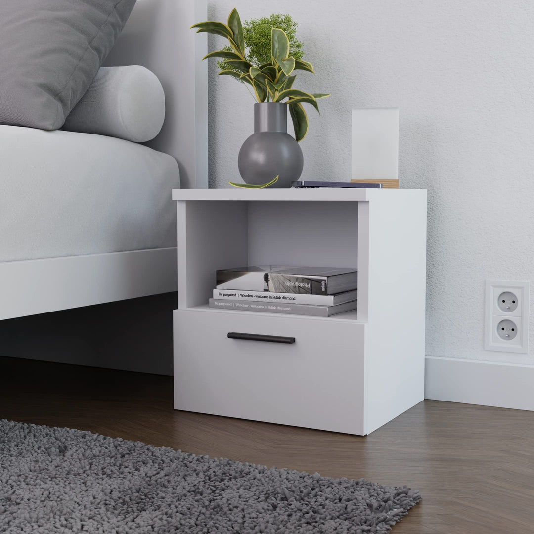 Home Glow Nachttische, Nachttischschubladen, Nachttischschrank, 1 Schublade, Beistelltisch mit Ablag