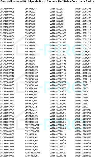 DL-pro Türdichtung für Bosch Siemens 00656841 656841 Filzdichtung Dichtung Gummidichtung für Avantix
