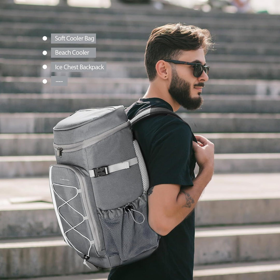 Maelstrom Kühlrucksack 35/50 Dosen, Isolierter Cooler Rucksack Auslaufsicher, Grosse Kühltasche Ruck