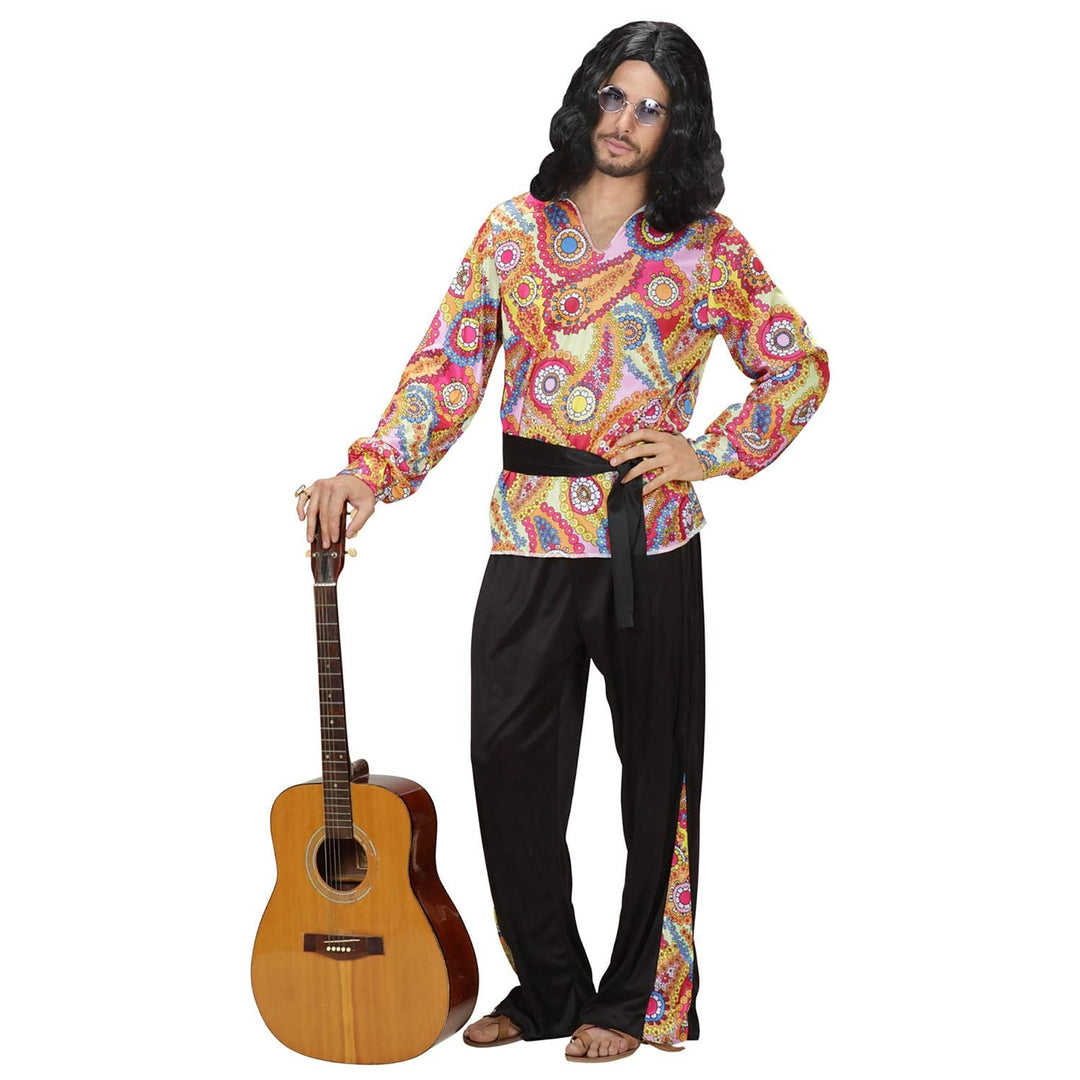 W WIDMANN MILANO Party Fashion - Kostüm Hippie Dude, Flower Power, Festival, Faschingskostüme, S