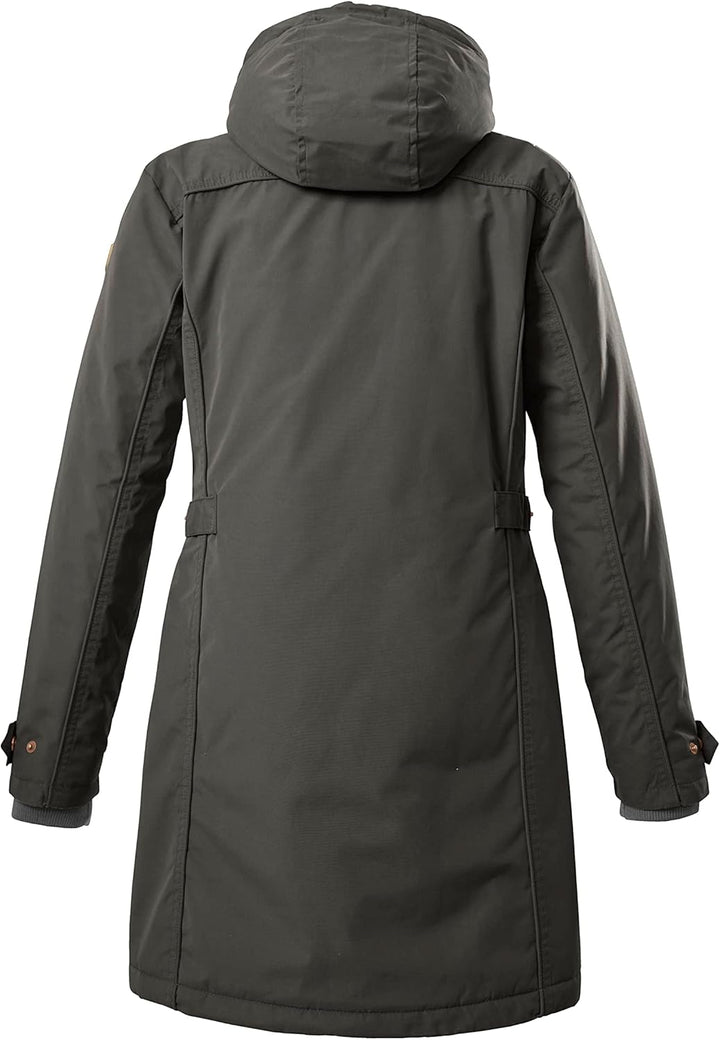 G.I.G.A. DX Damen Gw 6 Wmn Prk Casual Funktionsparka mit abzippbarer Kapuze 42 grün/anthrazit, 42 gr