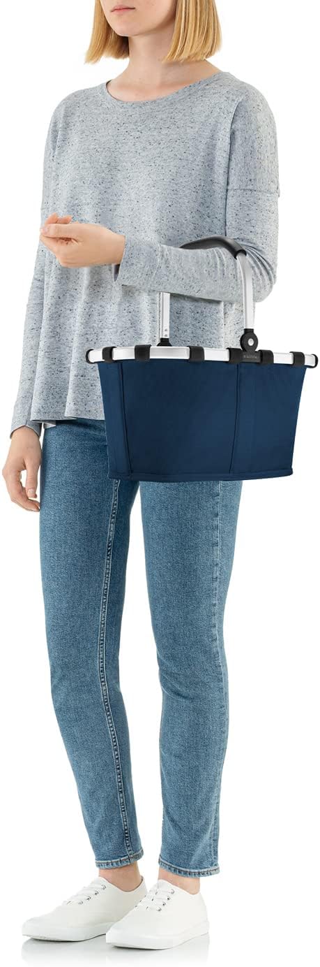 reisenthel carrybag XS Dark Blue– Stabiler Einkaufskorb mit praktischer Innentasche – Elegantes und