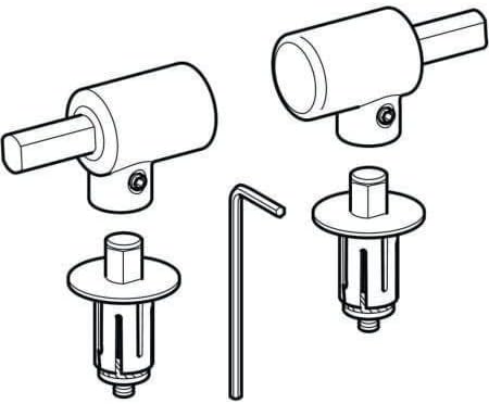 Keramag - 1 Paar Scharniere für WC-Sitz 575950