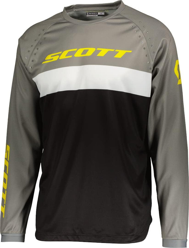 Scott 350 Swap Evo MX Motocross Jersey/DH Fahrrad Trikot lang schwarz/grau 2023 S Schwarz Grau, S Sc