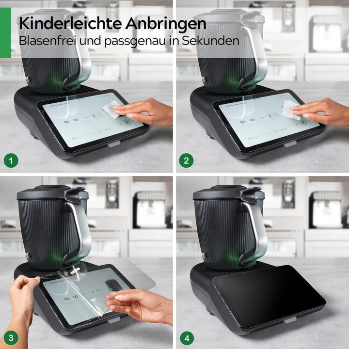 ScreenPRO Displayschutzfolie kompatibel mit Thermomix TM7 – Kratzfest, blasenfrei, passgenau – Schut
