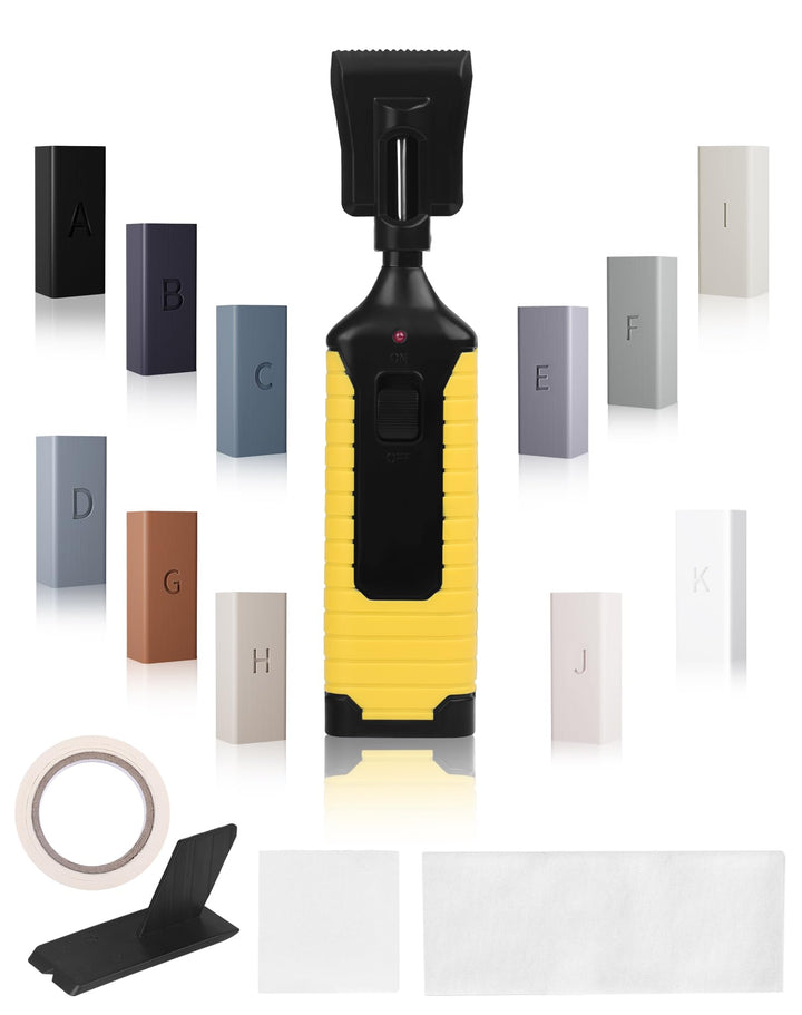 Vinylboden Reparaturset Grau mit 11 Farben Hartwachs und Wachsschmelzer | Laminat Reparaturset Parke