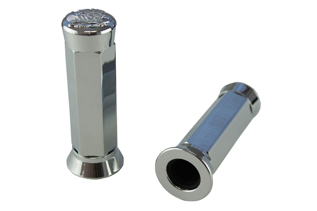 CP. Aluminium Griffe „Adler Fashion“ L. 135 mm - Chrom Verchromt, Verchromt