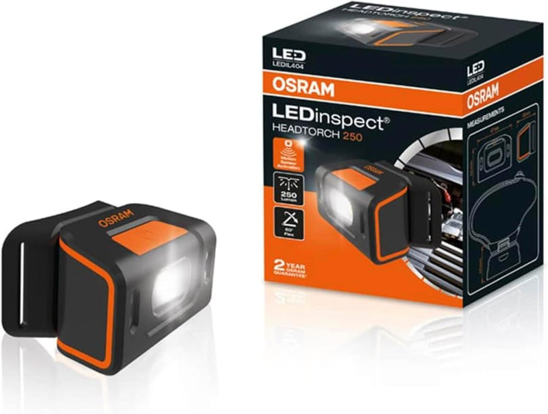 OSRAM LEDIL404 LEDinspect HEADTORCH250, Inspektionsleuchte, wiederaufladbare Stirnlampe, LED Kopflam