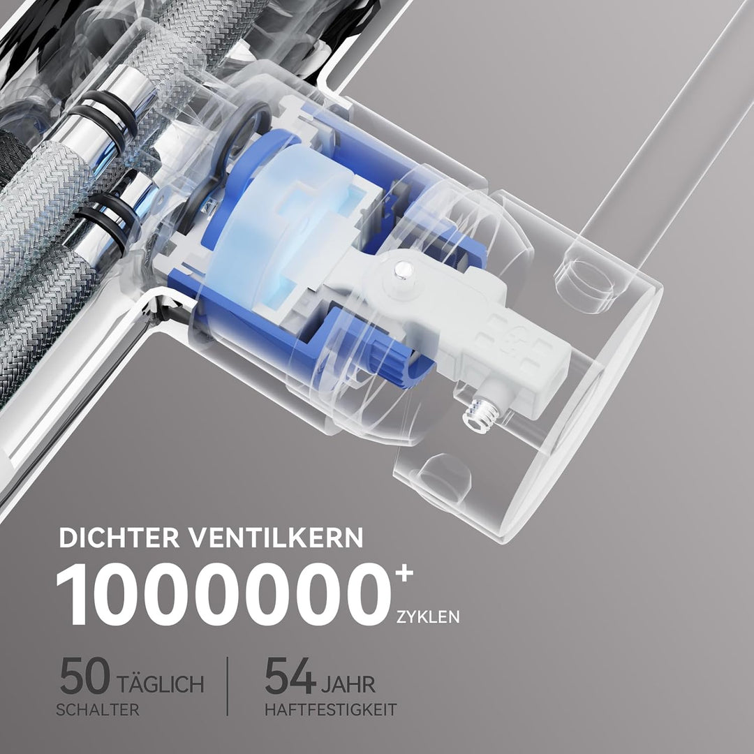 CECIPA Wasserhahn Küche, Hoher Bogen Hochdruck Küchenarmatur mit Brause Ausziehbar Armatur, Mischbat