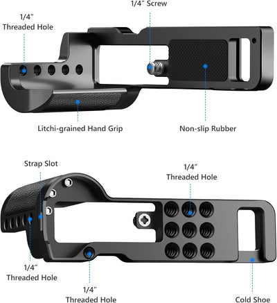 Neewer Kamera-Griffhalterung, kompatibel mit Sony ZV-1 Kamera, ZV1 Kamera-Basishalterung mit Basismi