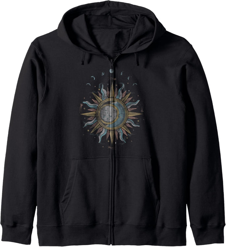 Trendy Sun Moon Mystic Kapuzenjacke