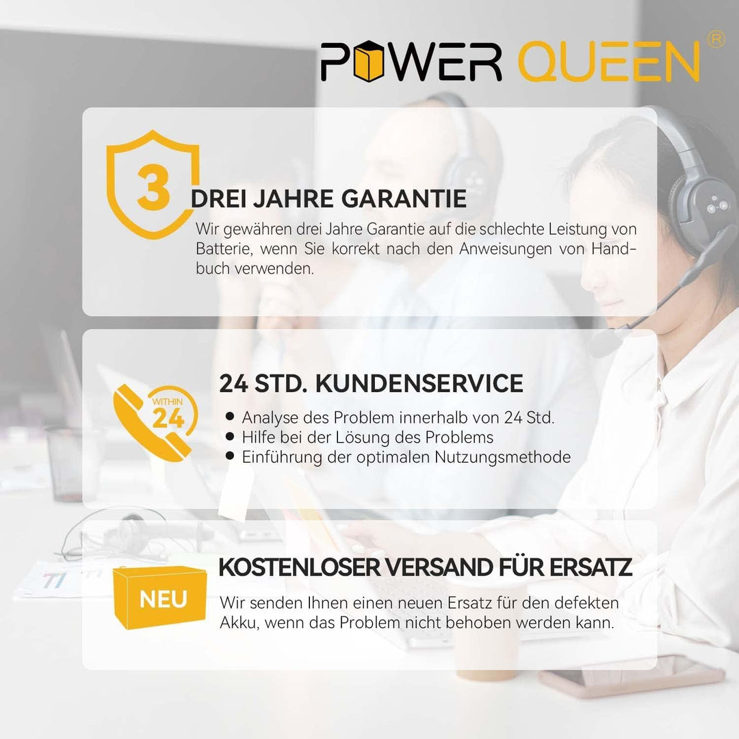 Power Queen 12Volt 6Ah LiFePO4 Batterie, Wiederaufladbare Lithium-Batterie mit 3000+ Deep Cycles, Ei