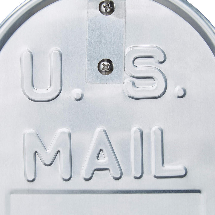 Relaxdays Amerikanischer Briefkasten, Aluminium, Original US Mailbox, Fahne, Nostalgie, HxBxT: 22 x