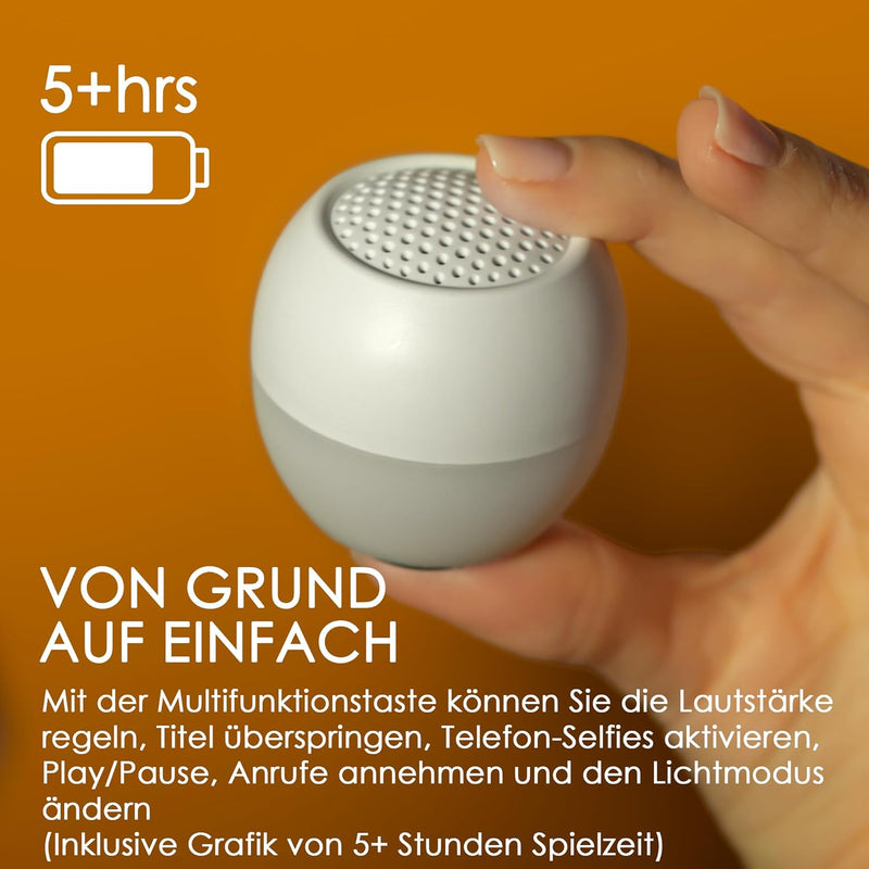 Boompods Soundflare - Nachhaltiger tragbarer Mini Bluetooth Lautsprecher, hergestellt aus Ozean gebu