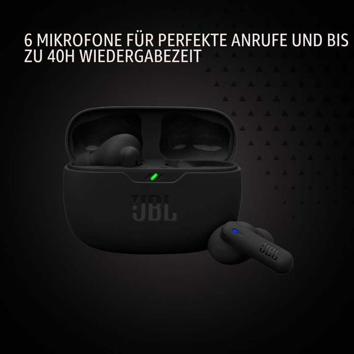 JBL Wave Beam 2, Kabellose Bluetooth-In-Ear-Kopfhörer mit Noise-Cancelling, 40 h Wiedergabezeit, JBL