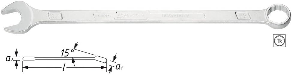 Hazet Ringmaulschlüssel ähnlichDIN3113A extralang 19mm 19 mm (Schlüsselweite), 19 mm (Schlüsselweite