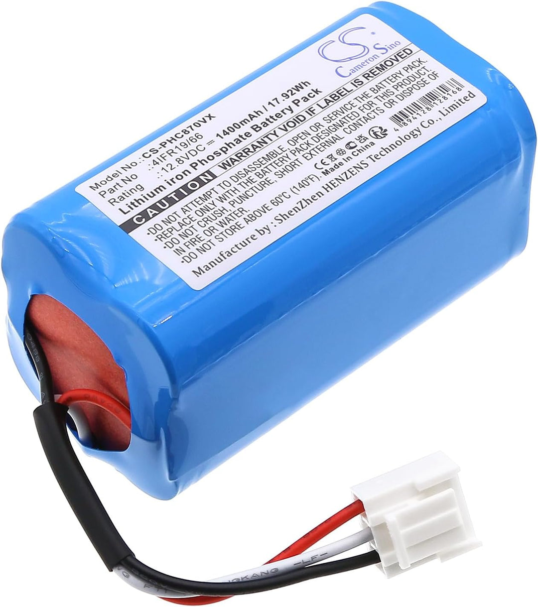 TECHTEK akku Kompatibel mit [Philips] FC8603, FC8700, FC8705, FC8710, SmartPro Compact, für [Severin