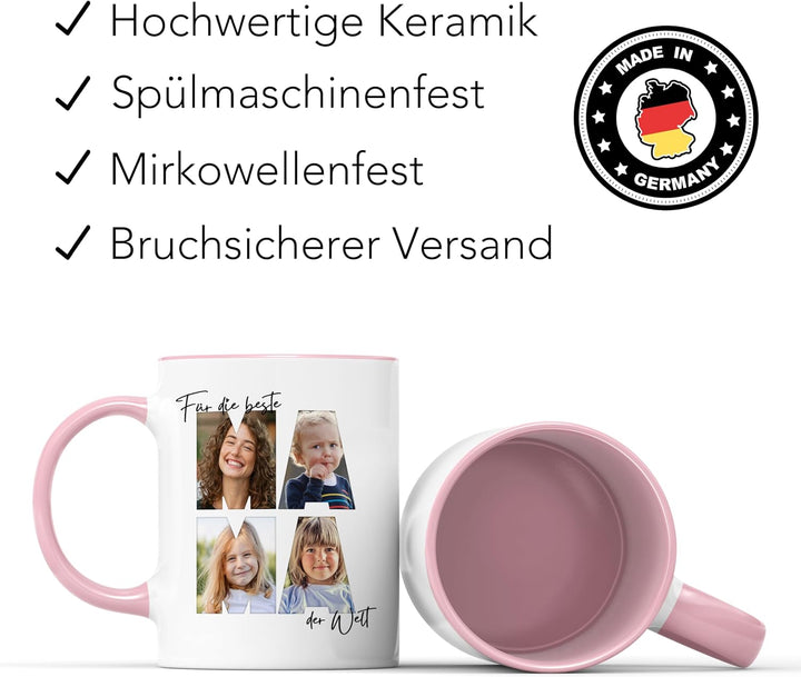 Mama Fototasse mit eigenem Bild Beste Mama Tasse personalisiertes Muttertagsgeschenk Muttertag Beche