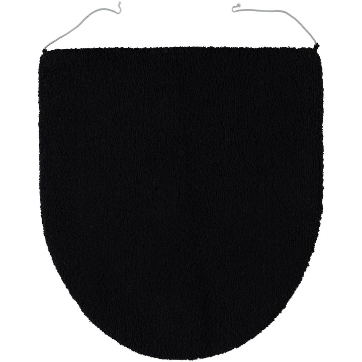 Rhomtuft Badteppiche Square schwarz - 15 Deckelbezug 45x50 cm, Deckelbezug 45x50 cm
