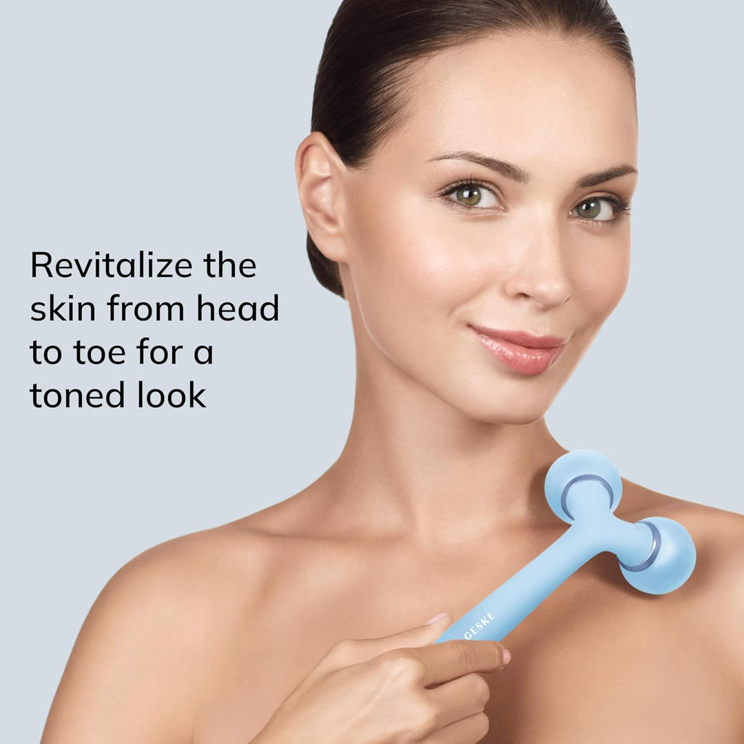 GESKE | SmartAppGuided™ Sonic Facial &amp; Body Roller | 4 in 1 | Dermaroller | Gerät für Gesicht und Kö