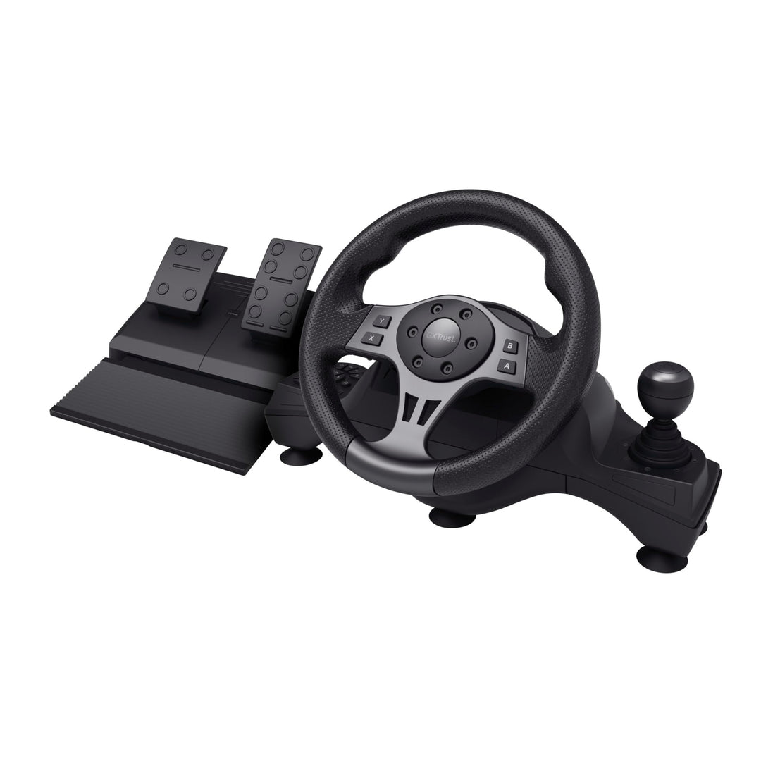 Trust GXT 289 Movi Gaming Lenkrad PC, Xbox Series X/S, PS4, Nintendo Switch, Racing Wheel mit Pedale