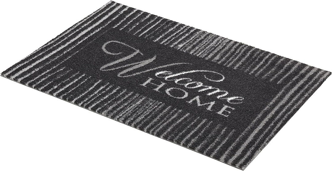 Astra rutschfeste Sauberlaufmatte innen - Linien grau 50 x 70 cm - Wohnraum Fussmatte Design - Extre