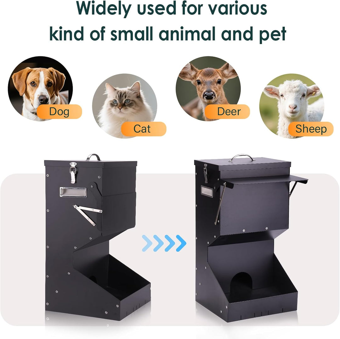 25lb Automatische Haustierfütterung für Hunde und Katzen Grosser Automatischer Hundefutterspender Wa