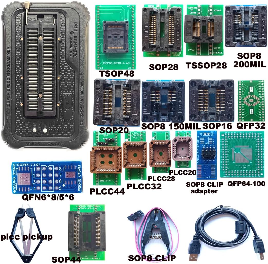 XGecu T56 Programmer 15 adapters xgecu t48 Programmer top Version ISP Support eprom ISP IC chip PIC/
