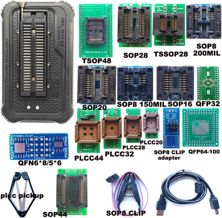 XGecu T56 Programmer 15 adapters xgecu t48 Programmer top Version ISP Support eprom ISP IC chip PIC/