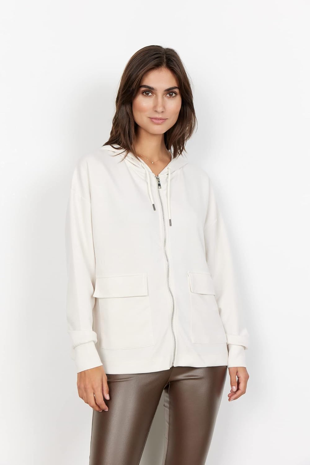 Soyaconcept Damen Pullover Sweater XS Creme, XS Creme