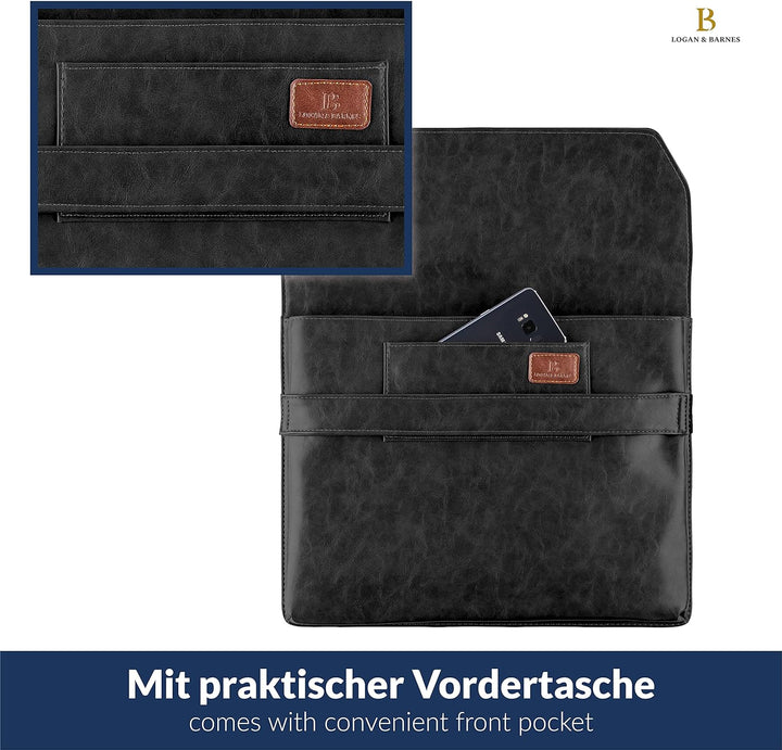 LOGAN & BARNES Laptop Hülle Herren - Elegante Laptop Tasche mit angenehmer Innenpolsterung - schlank
