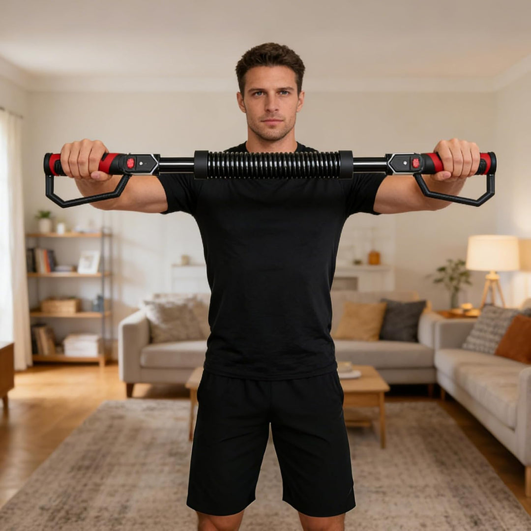 Flkiglm Spring Power Twister Bar - Trainingsgerät Mit Verstellbarem Widerstand - Trainingsgerät Für